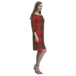 Tartan dresses - Stewart of Appin Modern Tartan Dress - Round Neck Dress Clan Badge TH8