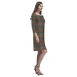 Kennedy Weathered Tartan Dress - Rhea Loose Round Neck Dress TH8