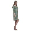 Tartan dresses - Balfour Blue Tartan Dress - Round Neck Dress Clan Badge TH8