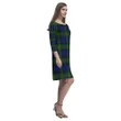 Gunn Modern Tartan Dress - Rhea Loose Round Neck Dress TH8