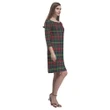 Mackintosh Hunting Modern Tartan Dress - Rhea Loose Round Neck Dress TH8