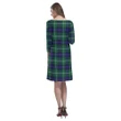 Macdonald Of The Isles Hunting Modern Tartan Dress - Rhea Loose Round Neck Dress TH8