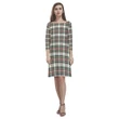 Tartan dresses - Stewart Dress Ancient Tartan Dress - Round Neck Dress TH8
