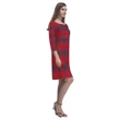 Leslie Modern Tartan Dress - Rhea Loose Round Neck Dress TH8