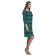 Stewart Old Ancient Tartan Dress - Rhea Loose Round Neck Dress TH8