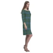 Tartan dresses - Ogilvie Hunting Ancient Tartan Dress - Round Neck Dress TH8