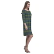 Maclellan Ancient Tartan Dress - Rhea Loose Round Neck Dress TH8