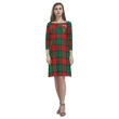 Tartan dresses - Stewart Atholl Modern Tartan Dress - Round Neck Dress Clan Badge TH8