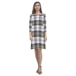 Macpherson Dress Modern Tartan Dress - Rhea Loose Round Neck Dress TH8