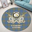 Stewart of Appin Hunting Ancient Clan Crest Tartan Courage Sword Round Rug