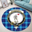 McKerrell Clan Crest Tartan Round Rug