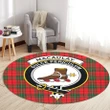 MacAulay Modern Clan Crest Tartan Round Rug