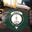 MacKay Modern Clan Crest Tartan Round Rug