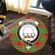 Grierson Clan Crest Tartan Round Rug