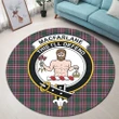 MacFarlane Hunting Modern Clan Crest Tartan Round Rug