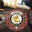 Nicolson Ancient Clan Crest Tartan Round Rug