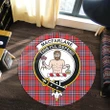 MacFarlane Modern Clan Crest Tartan Round Rug