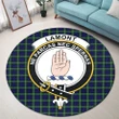 Lamont Modern Clan Crest Tartan Round Rug