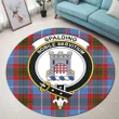 Spalding Clan Crest Tartan Round Rug