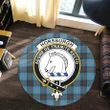 Horsburgh Clan Crest Tartan Round Rug