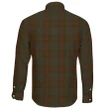 Gray Hunting Tartan Clan Long Sleeve Button Shirt A91