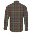 Shaw Green Modern Tartan Clan Long Sleeve Button Shirt A91