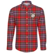 MacFarlane Modern Tartan Clan Long Sleeve Button Shirt | Scottish Clan