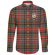 MacPherson Weathered Tartan Clan Long Sleeve Button Shirt | Scottish Clan