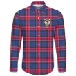 Graham of Menteith Red Tartan Clan Long Sleeve Button Shirt | Scottish Clan