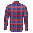 Graham of Menteith Red Tartan Clan Long Sleeve Button Shirt A91