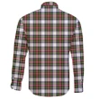 Stewart Dress Modern Tartan Clan Long Sleeve Button Shirt A91