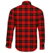 Wallace Hunting - Red Tartan Clan Long Sleeve Button Shirt A91