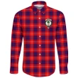 Hamilton Modern Tartan Clan Long Sleeve Button Shirt | Scottish Clan