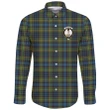 MacLellan Ancient Tartan Clan Long Sleeve Button Shirt | Scottish Clan