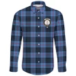 MacKay Blue Tartan Clan Long Sleeve Button Shirt | Scottish Clan