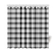 Tartan Shower Curtain - Macfarlane Black _ White | Bathroom Products | Over 500 Tartans