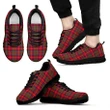 Shaw Red Modern, Men's Sneakers, Tartan Sneakers, Clan Badge Tartan Sneakers, Shoes, Footwears, Scotland Shoes, Scottish Shoes, Clans Shoes