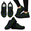 Adam, Women's Sneakers, Tartan Sneakers, Clan Badge Tartan Sneakers, Shoes, Footwears, Scotland Shoes, Scottish Shoes, Clans Shoes