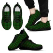 Wallace Hunting - Green, Men's Sneakers, Tartan Sneakers, Clan Badge Tartan Sneakers, Shoes, Footwears, Scotland Shoes, Scottish Shoes, Clans Shoes