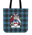 Tartan Tote Bag - Angus Ancient Clan Badge | Special Custom Design