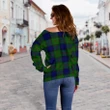 Tartan Womens Off Shoulder Sweater - Dundas Modern - BN