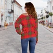 Tartan Womens Off Shoulder Sweater - Ross Modern - BN