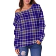 Tartan Womens Off Shoulder Sweater - Ochterlony - BN