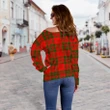 Tartan Womens Off Shoulder Sweater - Livingstone Modern - BN