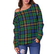 Tartan Womens Off Shoulder Sweater - Allison - BN
