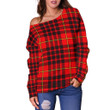 Tartan Womens Off Shoulder Sweater - MacIan - BN