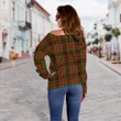 Tartan Womens Off Shoulder Sweater - Ainslie - BN