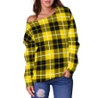 Tartan Womens Off Shoulder Sweater - Barclay Dress Modern - BN