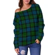 Tartan Womens Off Shoulder Sweater - MacKay Modern - BN