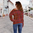 Tartan Womens Off Shoulder Sweater - MacAlister Modern - BN